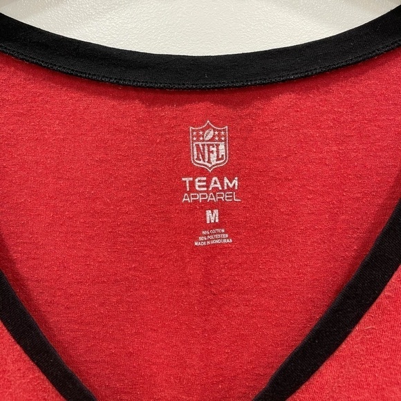 San Francisco NFL Team Apparel V-Neck Tee Red M - Picture 2 of 7